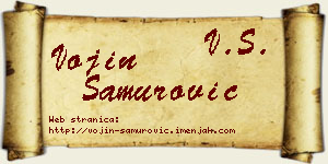 Vojin Samurović vizit kartica